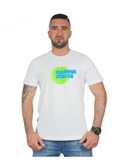 T-SHIRT BIAŁY CIEMNA STREFA...