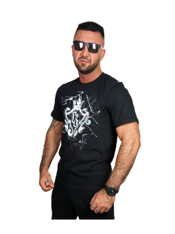 T-SHIRT CZARNY CS HERB...