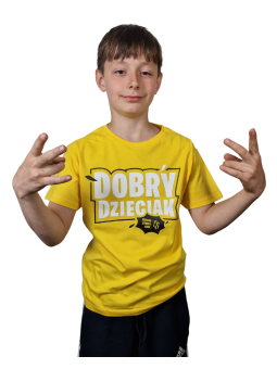 T-SHIRT DOBRY DZIECIAK/ ŻÓŁTY