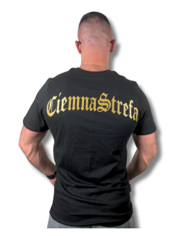 T-SHIRT CZARNY CIEMNA...