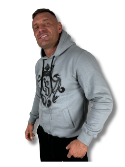 BLUZA KANGUR CS HERB SZARY/...