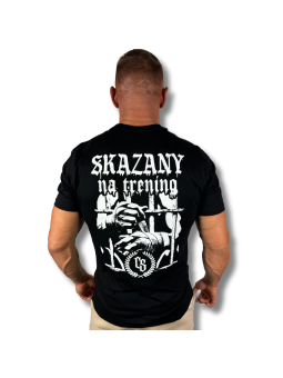 T-SHIRT CIEMNA SKAZANY NA...