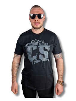 T-SHIRT CZARNY CIEMNA...