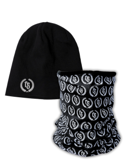 KOMPLET CZARNY /CZAPKA +...