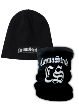 KOMPLET CZARNY /CZAPKA +...