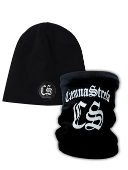 KOMPLET CZARNY /CZAPKA +...