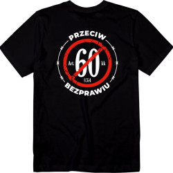 T-SHIRT CZARNY CS PRZECIW BEZPRAWIU BACK