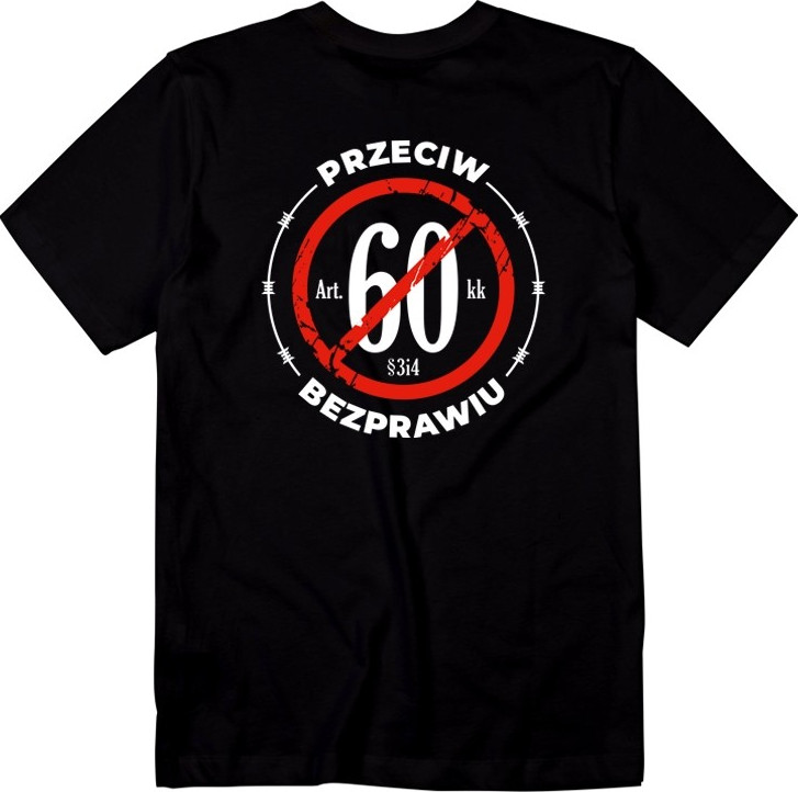 T-SHIRT CZARNY CS PRZECIW BEZPRAWIU BACK
