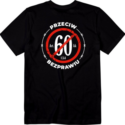 T-SHIRT CZARNY CS PRZECIW BEZPRAWIU BACK