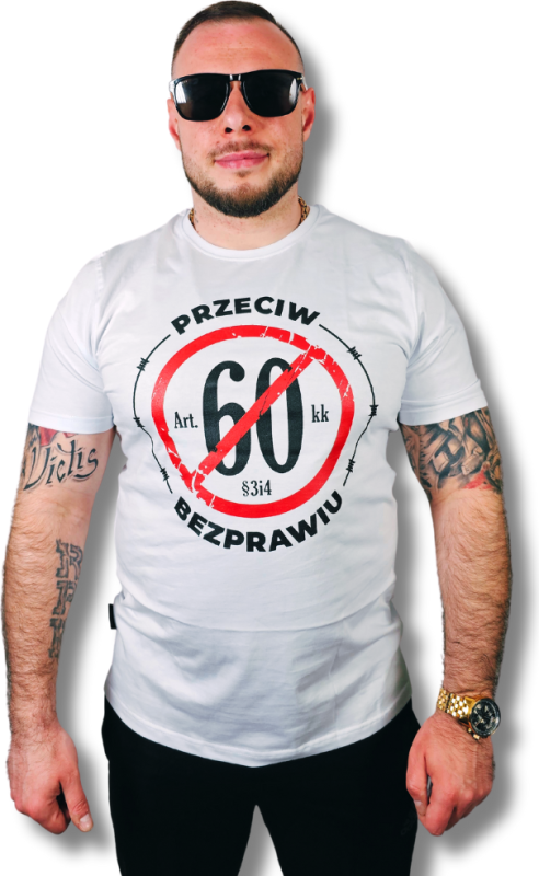 T-SHIRT PRZECIW BEZPRAWIU BIAŁA