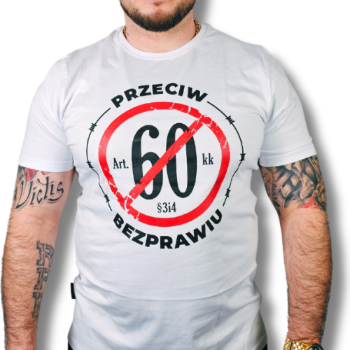 T-SHIRT PRZECIW BEZPRAWIU BIAŁA