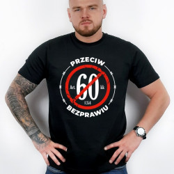 T-SHIRT PRZECIW BEZPRAWIU CZARNA