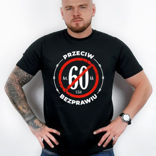 T-SHIRT PRZECIW BEZPRAWIU CZARNA