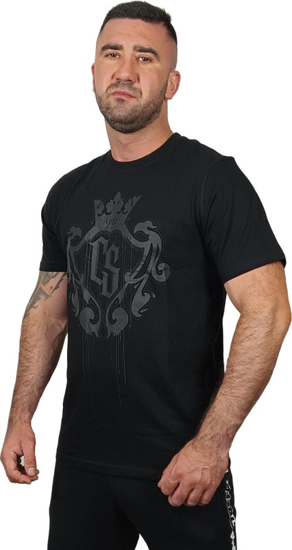 T-SHIRT CS DUŻY HERB CZARNA/CZARNY