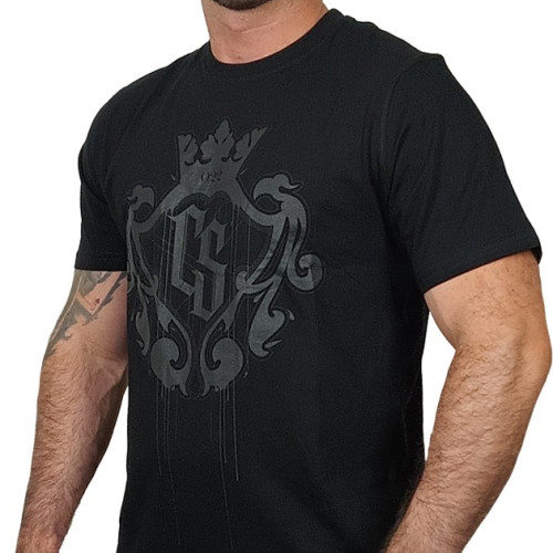 T-SHIRT CS DUŻY HERB CZARNA/CZARNY