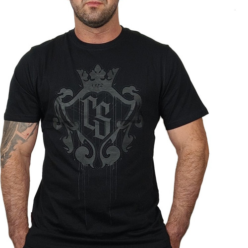 T-SHIRT CS DUŻY HERB CZARNA/CZARNY