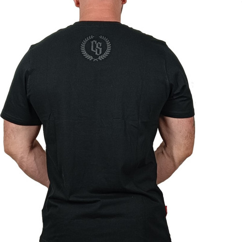 T-SHIRT CS DUŻY HERB CZARNA/CZARNY