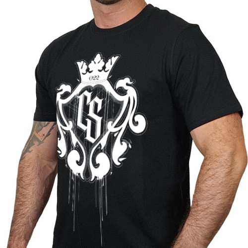T-SHIRT CS DUŻY HERB CZARNA/BIAŁY
