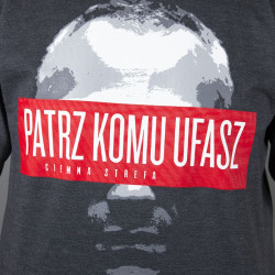 T-SHIRT CS PATRZ KOMU UFASZ GRAFITOWA