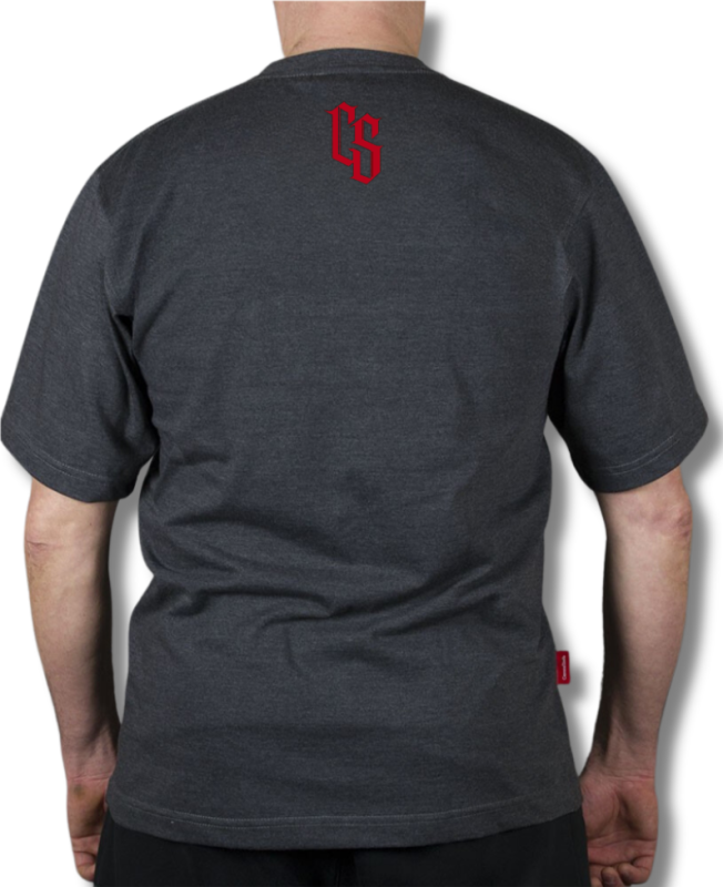 T-SHIRT CS PATRZ KOMU UFASZ GRAFITOWA