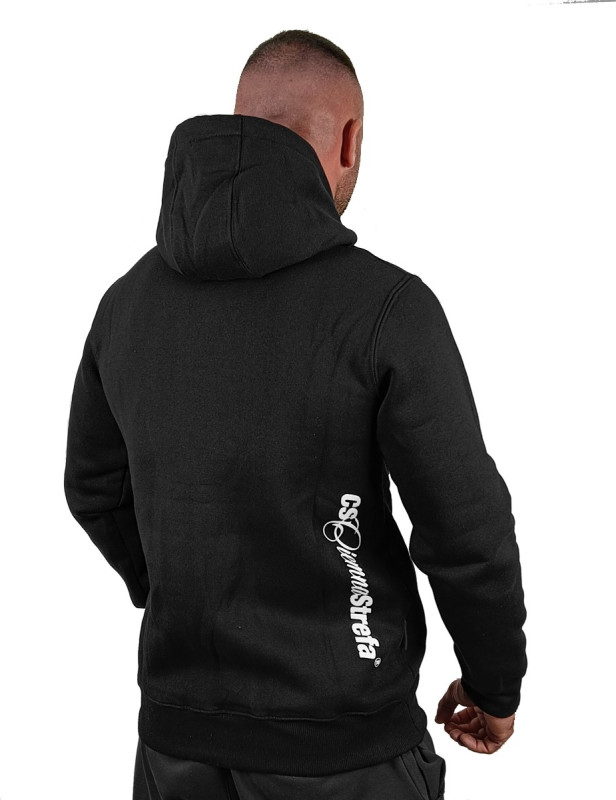 BLUZA CZARNA KANGUR CS DUŻY HERB BIAŁY