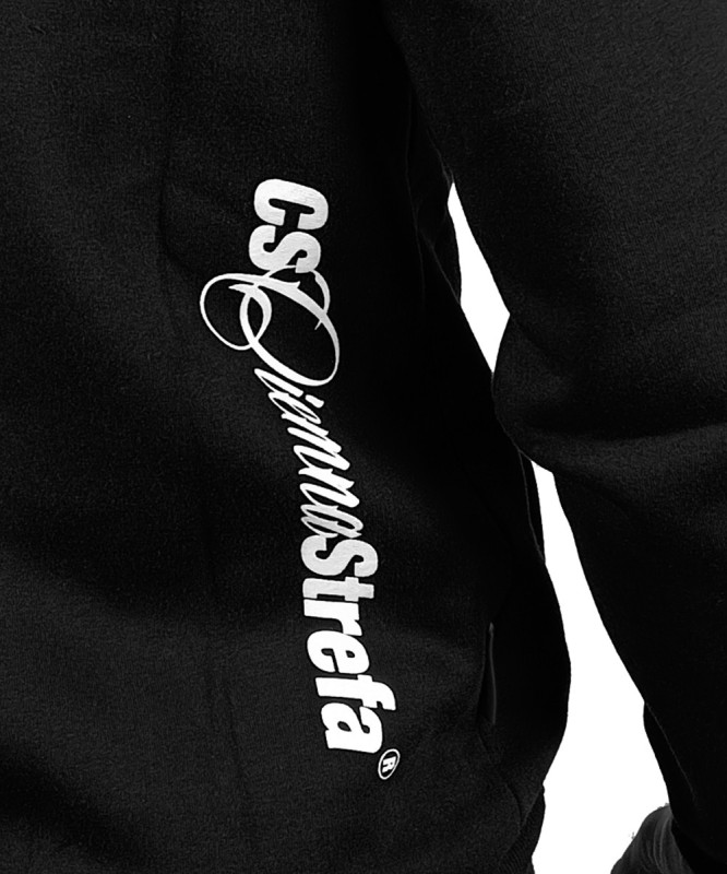 BLUZA CZARNA KANGUR CS DUŻY HERB BIAŁY