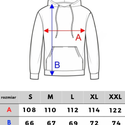 BLUZA CS DUŻY HERB CZARNA/CZARNY KAPTUR