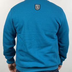 BLUZA MĘSKA CIEMNA STREFA CZERWONY-MORSKI-MELANŻ KLASYK