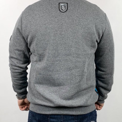 BLUZA MĘSKA CIEMNA STREFA CZERWONY-MELANŻ-MORSKI KLASYK