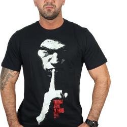T-SHIRT CS TRZYMAJ JĘZYK ZA ZĘBAMI CZARNA