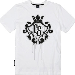 T-SHIRT BIAŁY DUŻY HERB CZARNY