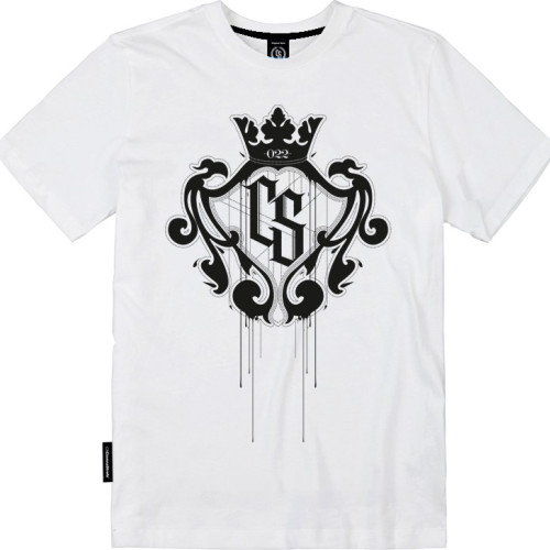 T-SHIRT BIAŁY DUŻY HERB CZARNY