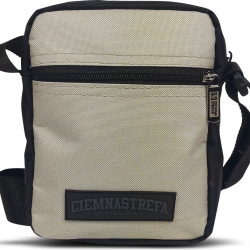 SASZETKA/TOREBKA CIEMNA STREFA JASNY BEŻ - GUMKA BLACK