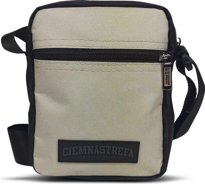 SASZETKA/TOREBKA CIEMNA STREFA JASNY BEŻ - GUMKA BLACK