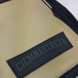 SASZETKA/TOREBKA CIEMNA STREFA JASNY BEŻ - GUMKA BLACK