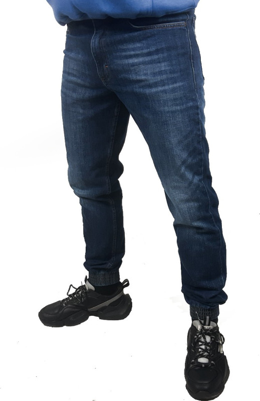 SPODNIE JOGGER CIEMNY JEANS DATIVE NEW