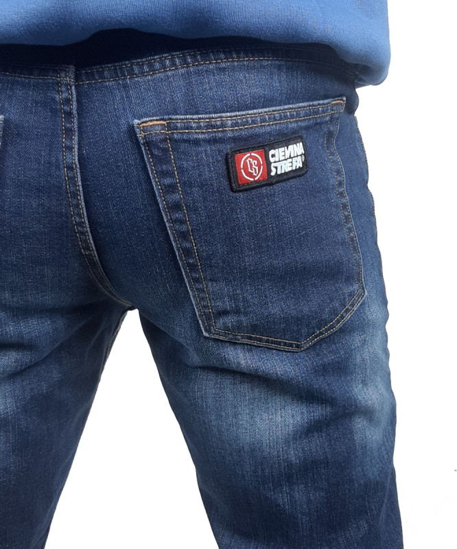 SPODNIE JOGGER CIEMNY JEANS DATIVE NEW