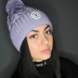 CZAPKA ZIMA CS GIRLS FIOLET/ GUN