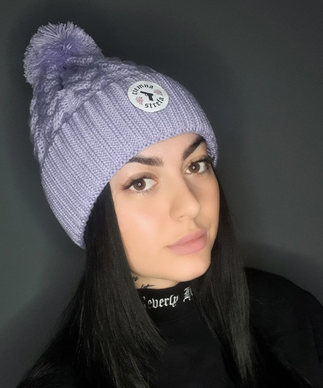 CZAPKA ZIMA CS GIRLS FIOLET/ GUN