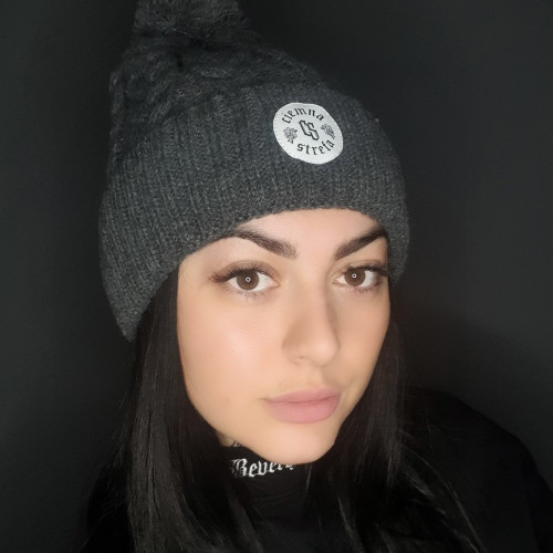 CZAPKA ZIMA CS GIRLS GRAFIT//CS