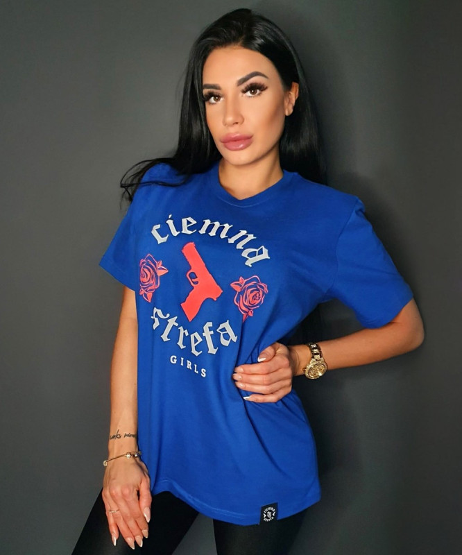 T-SHIRT DAMSKI CHABER CIEMNA STREFA GUN - POMARAŃCZ