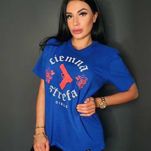 T-SHIRT DAMSKI CHABER CIEMNA STREFA GUN - POMARAŃCZ