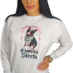 BLUZA KLASYK BIAŁA CS GIRLS Bulterror Gang