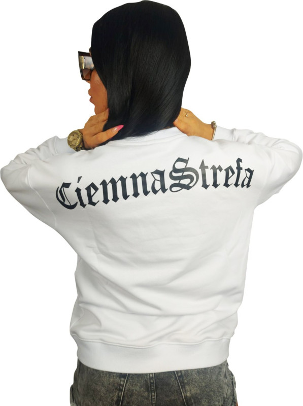 BLUZA KLASYK BIAŁA CS GIRLS GOTYK BACK