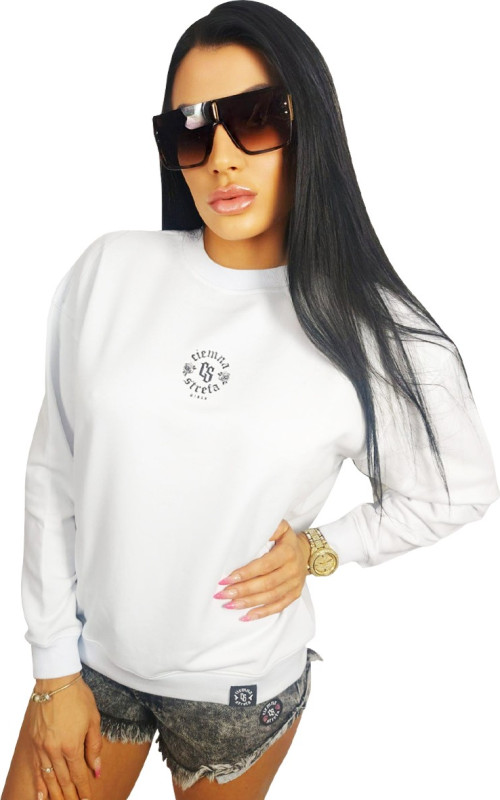 BLUZA KLASYK BIAŁA CS GIRLS GOTYK BACK