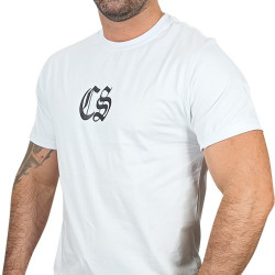 T-SHIRT BIAŁY CIEMNA STREFA GOTYK BACK