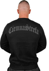 BLUZA KLASYK CZARNA CIEMNA STREFA CZARNY GOTYK BACK