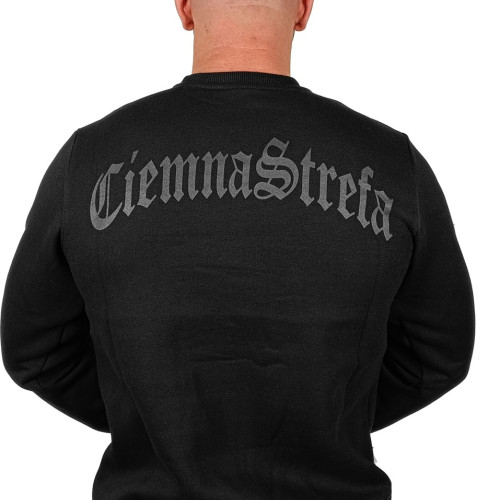 BLUZA KLASYK CZARNA CIEMNA STREFA CZARNY GOTYK BACK