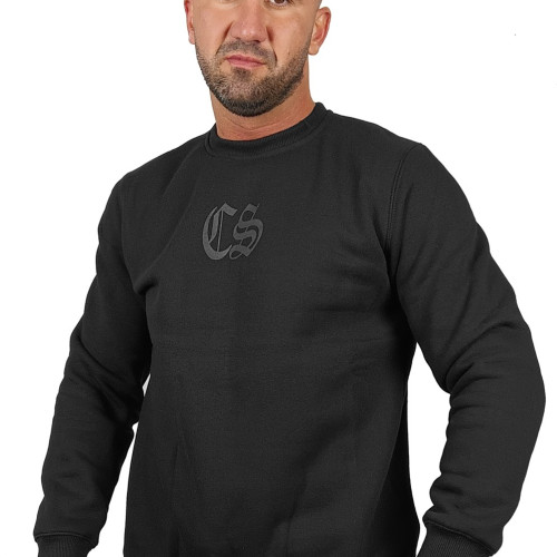 BLUZA KLASYK CZARNA CIEMNA STREFA CZARNY GOTYK BACK