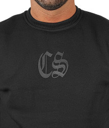 BLUZA KLASYK CZARNA CIEMNA STREFA CZARNY GOTYK BACK